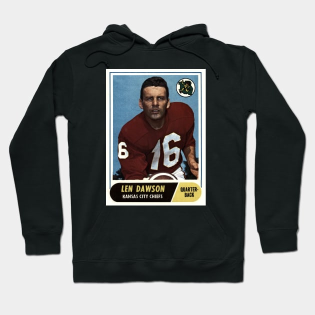 VINTAGE - LEN DAWSON CARD Hoodie by tresnoku